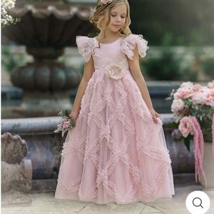 Dollcake dreamy pink butterfly sleeve dress gown 9
